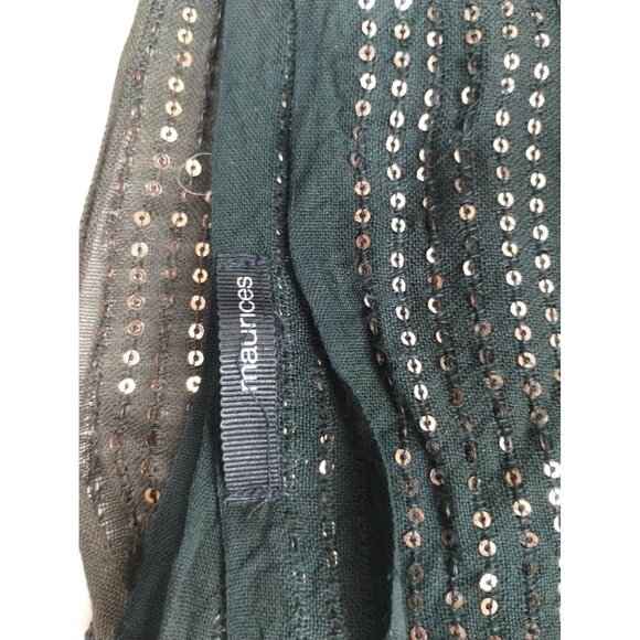 Maurices Womens Shimmering Ombre Scarf With Sequins - Picture 3 of 3
